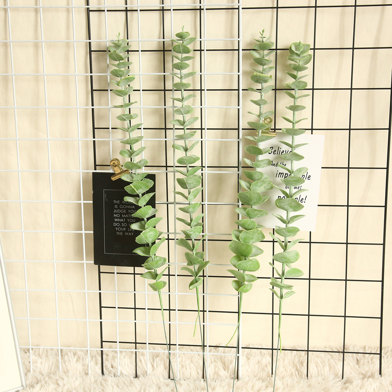 Dollar Eucalyptus Real Touch Artificial Silver Leaves Decorative Flowers & Wreaths CALLA Flower Latex Easter Festival MW62112
