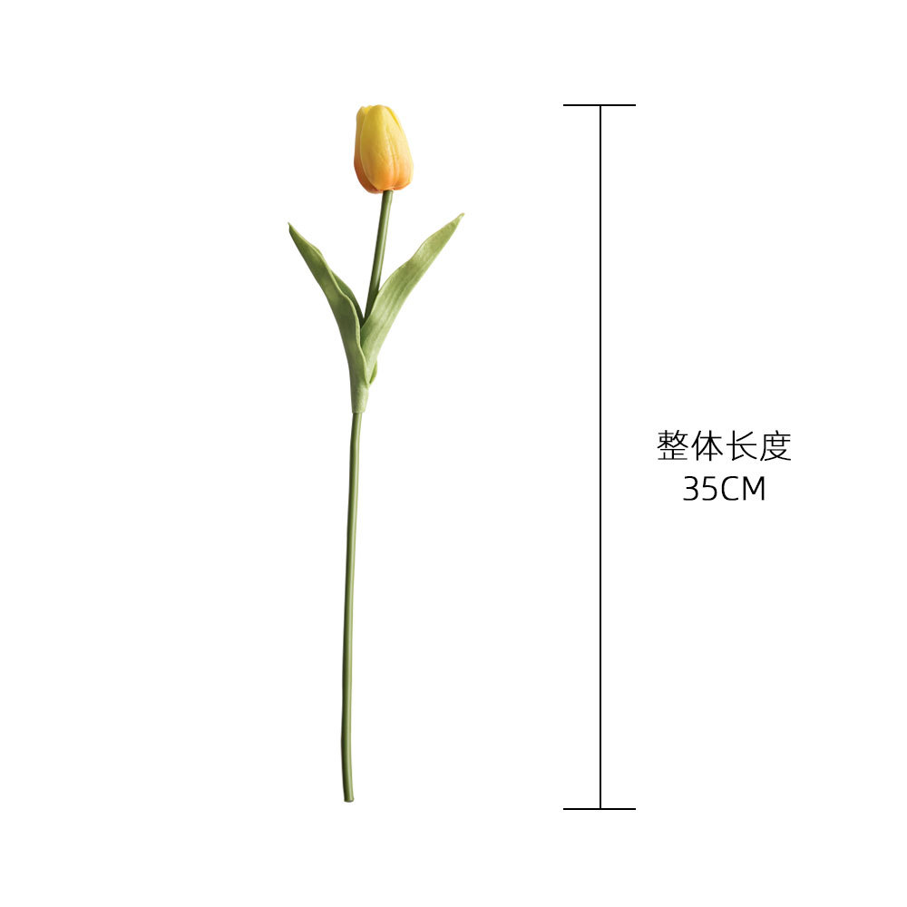 MW01502 Real Touch Tulips PU Artificial Flowers Floral Faux For Arrangement Wedding Party Easter Spring Home Dining Room Office