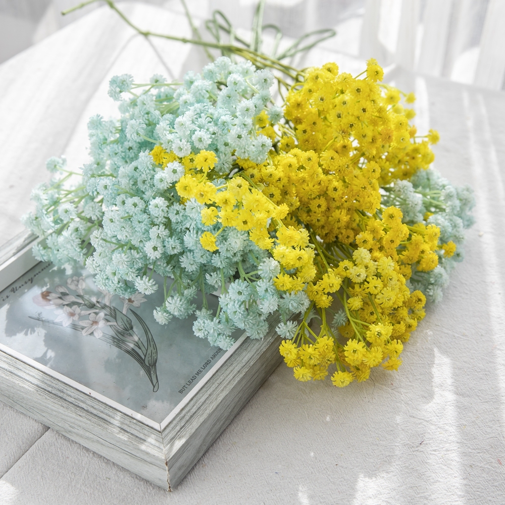 MW53460 Gypsophila Artificial Flowers Real Touch Babys Breath Flower White Wedding Decoration