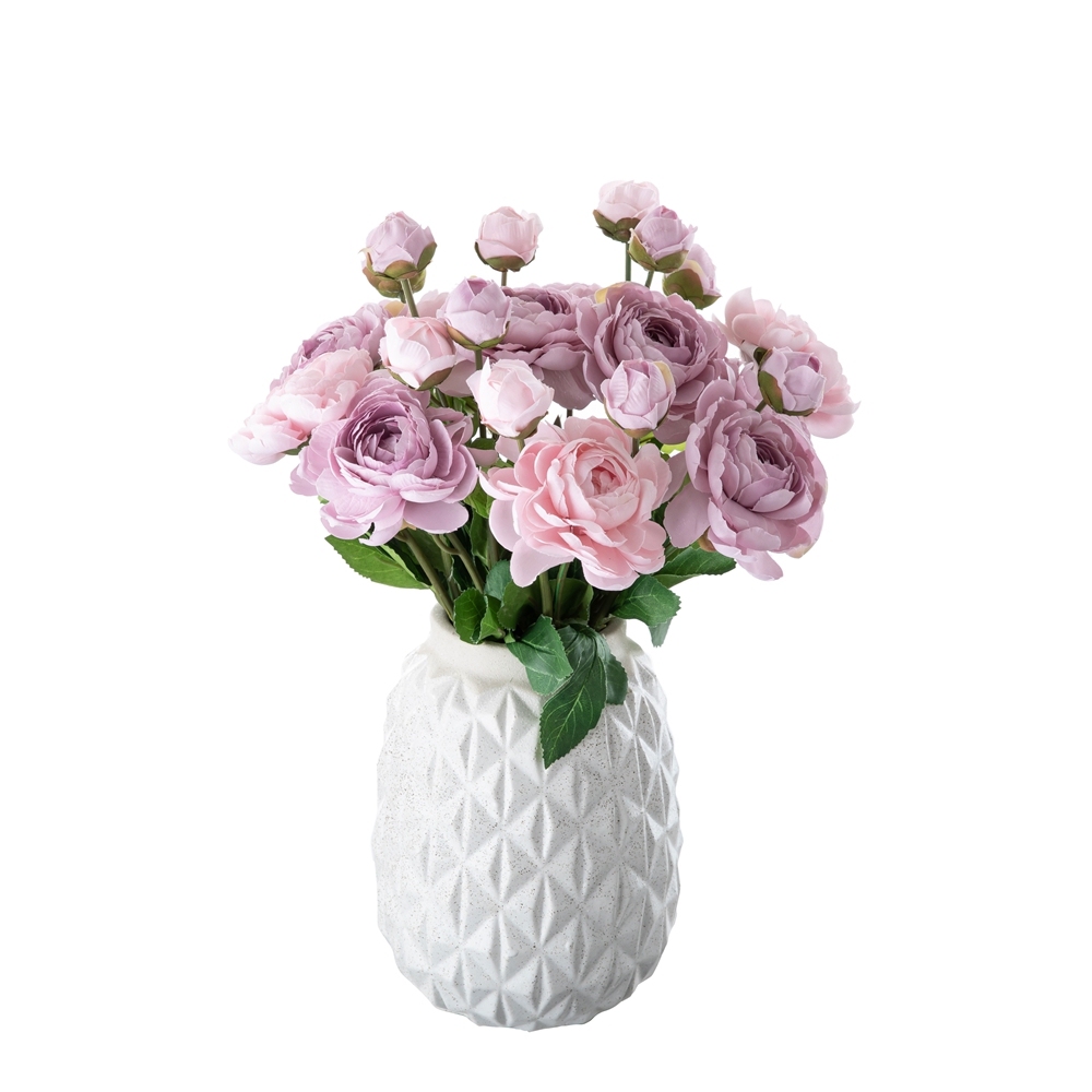 DY1-1881A Factory Direct Sale Artificial Flower Ranunculus Silk Flower Stem For Flower Wall Backdr