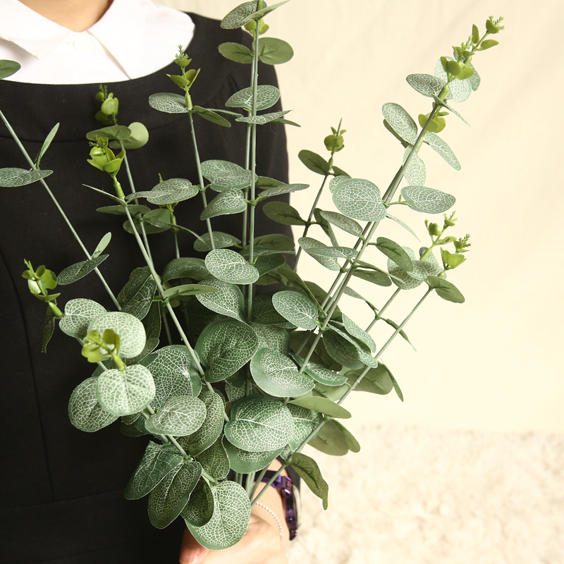 DY1-3213 High Quality Professional Grey Green Eucalyptus Leaf Branches Plant For Valentine's Day gift