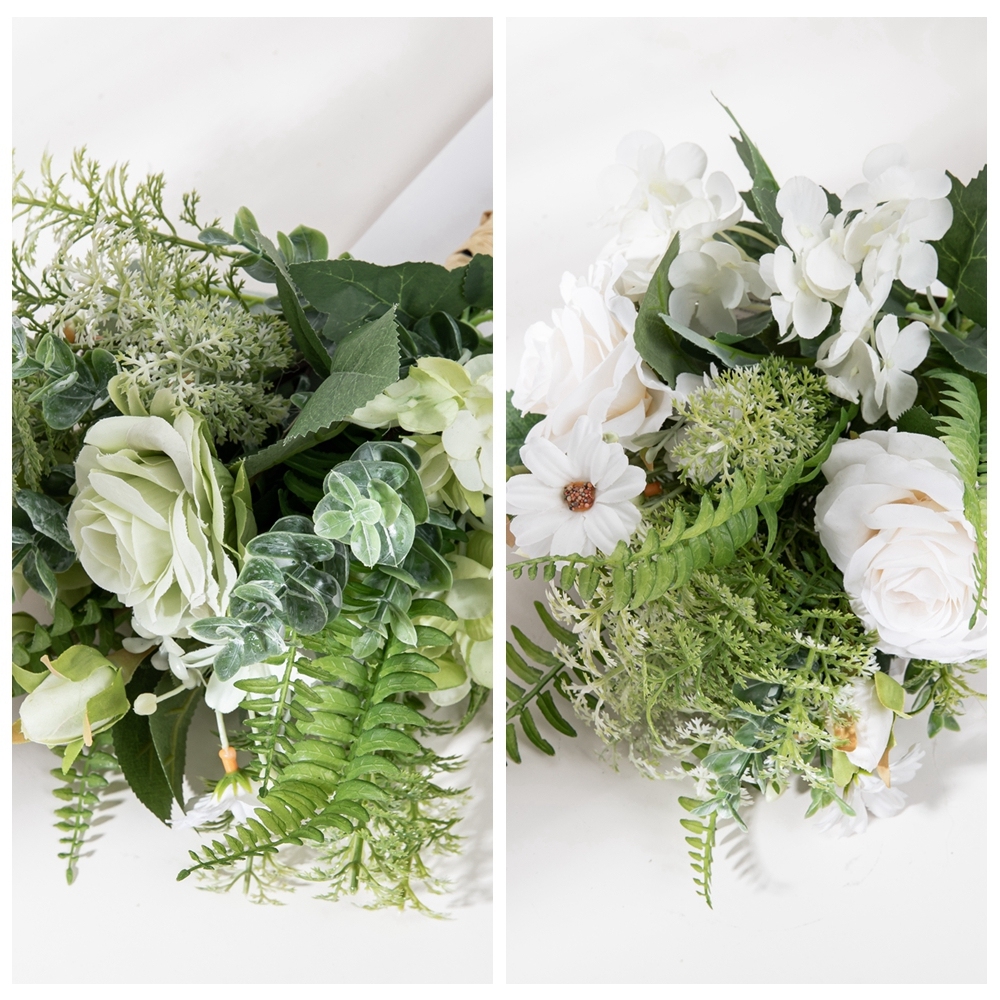 CF01180 Artificial Rose Hydrangea Wild Chrysanthemum Bouquet New Design Wedding Centerpieces