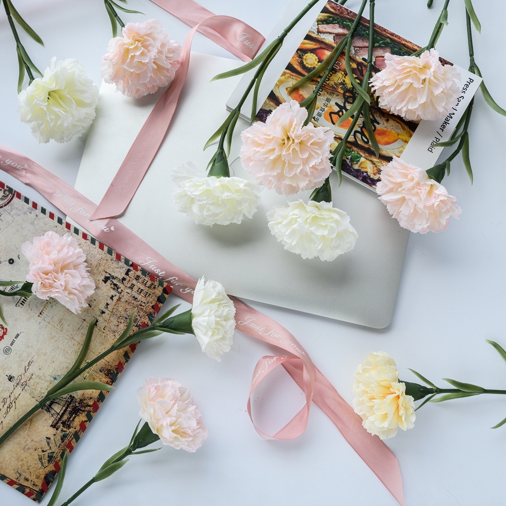 MW66770 Artificial Flower Carnation Hot Selling Wedding Decoration Mother's Day gift