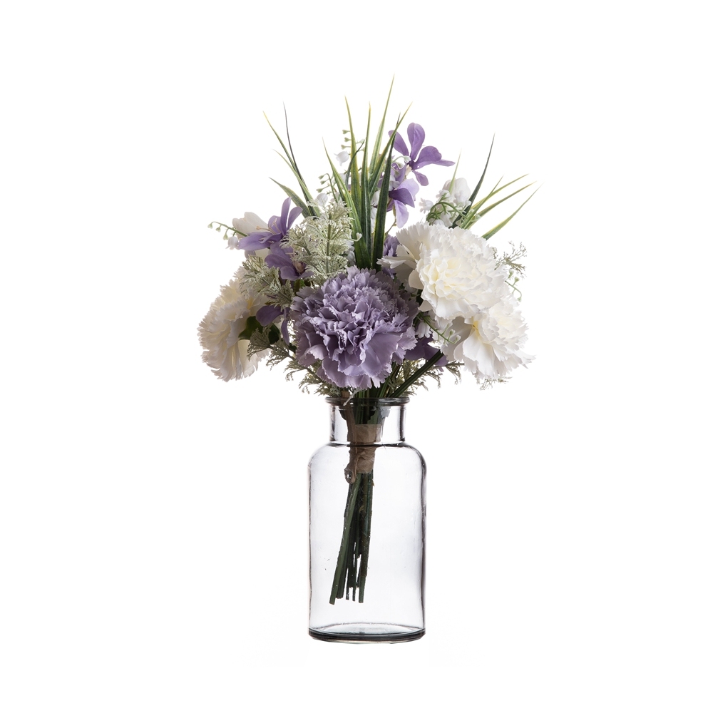 CF01158 Artificial Carnation Common Freesia Tulip Bouquet New Design Garden Wedding Decoration