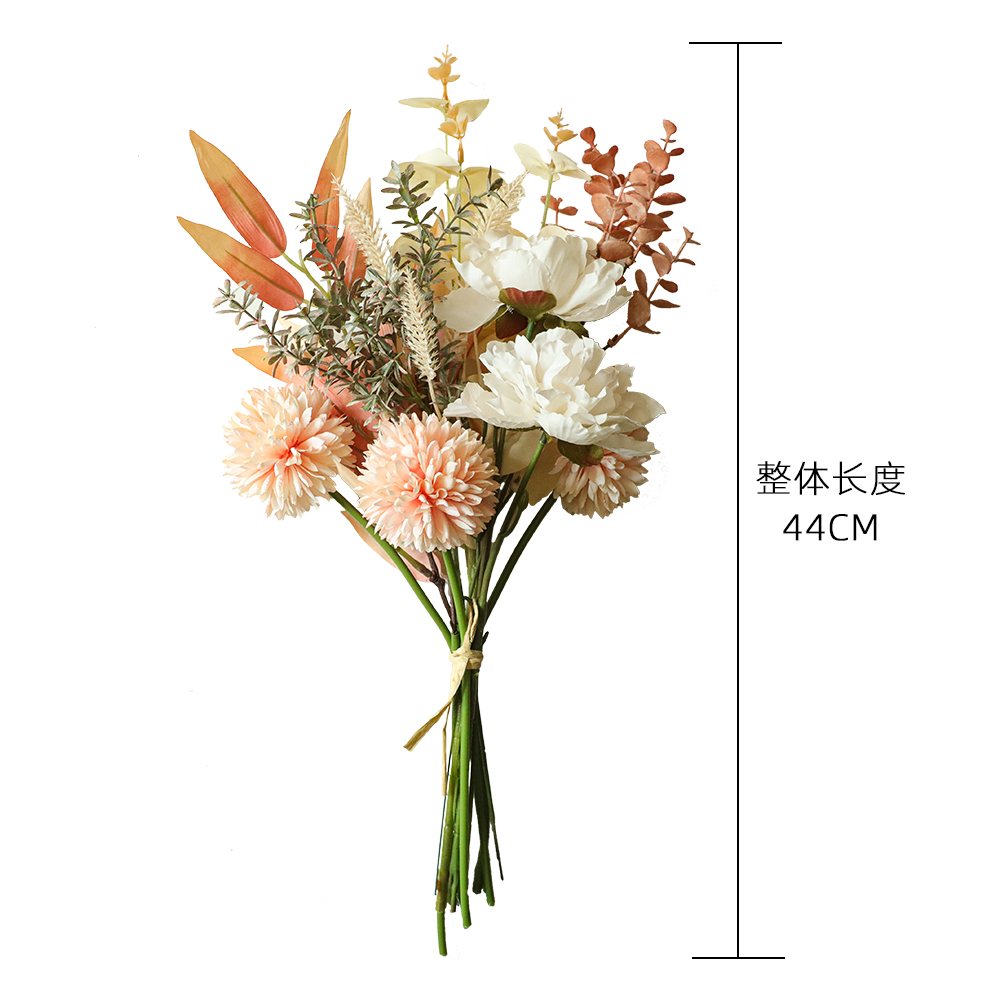 YC1059 New Design Artificial Flower Bouquet Holding Dandelion Eucalyptus Willow Leaves Bouquet For Wedding Supplies