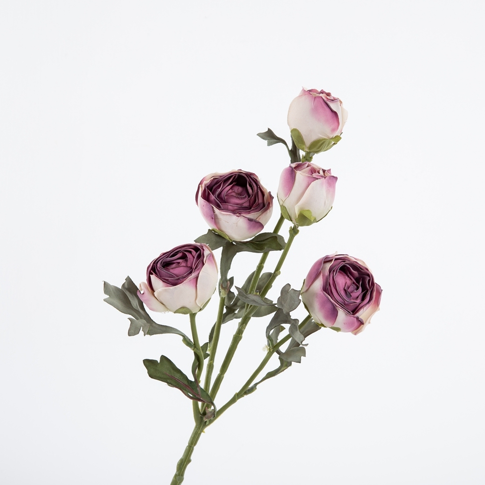 DY1-4479 Hot Selling Artificial Flower Single Stem Multiple Colors burning lotus Dried Rose Flower For Wedding Centerpieces