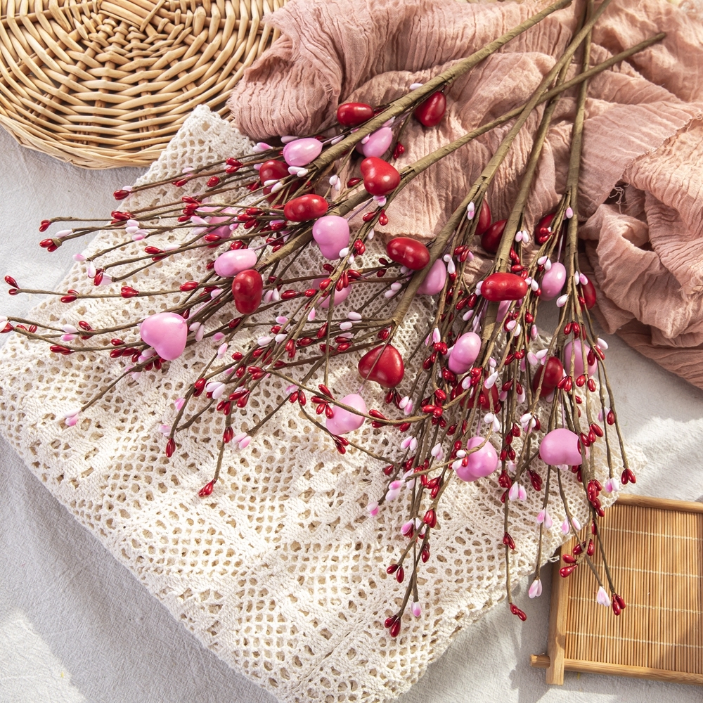 CL02001 Love Berry Branches PE artificial Flower Decoration DIY for Home Party Wedding Decoration Valentine's Day Event