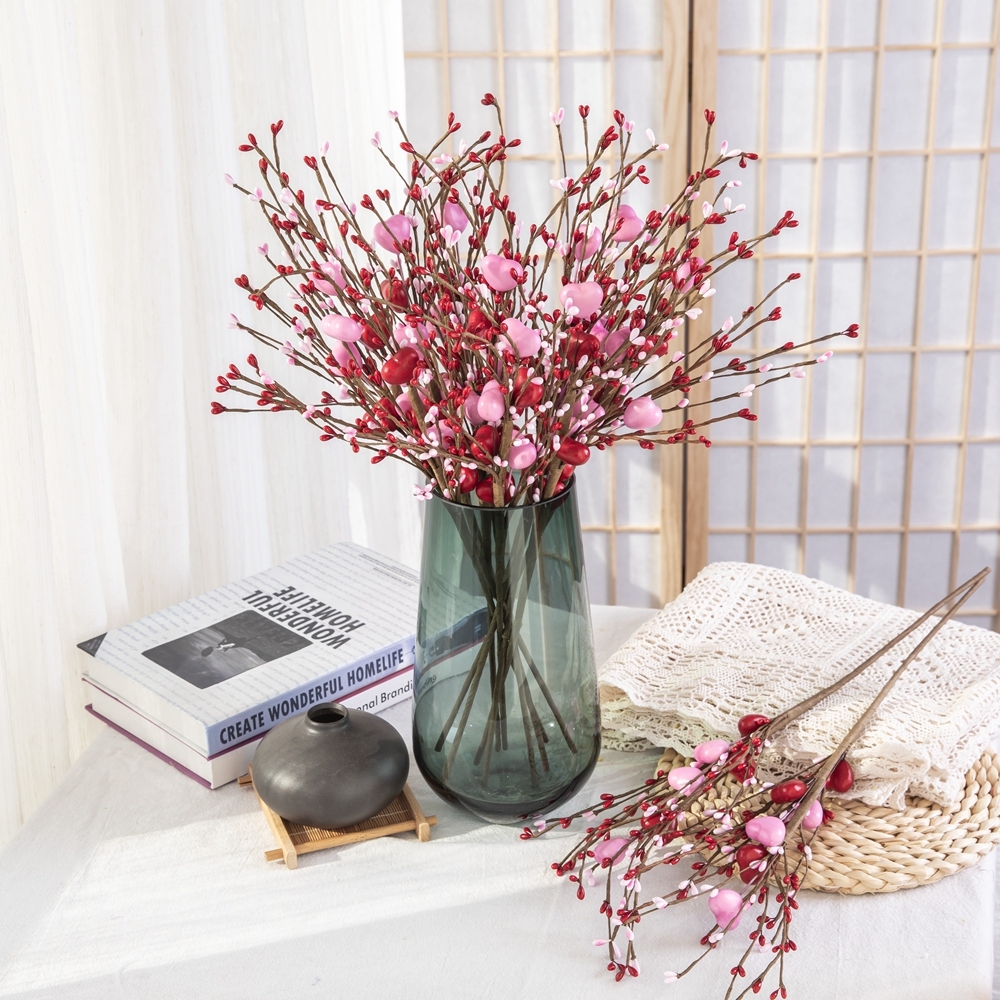 CL02001 Love Berry Branches PE artificial Flower Decoration DIY for Home Party Wedding Decoration Valentine's Day Event