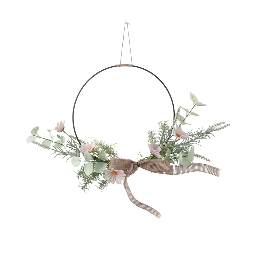 CF01229 Modern Spring Artificial Flowers Daisy Half Garland Wall Hanging for garden holiday party home indoor backdrop decor
