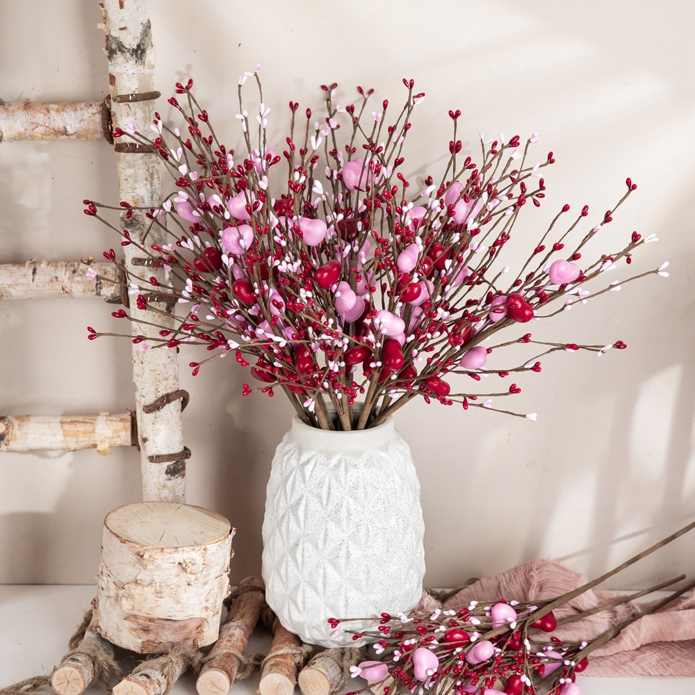 CL02001 Love Berry Branches PE artificial Flower Decoration DIY for Home Party Wedding Decoration Valentine's Day Event