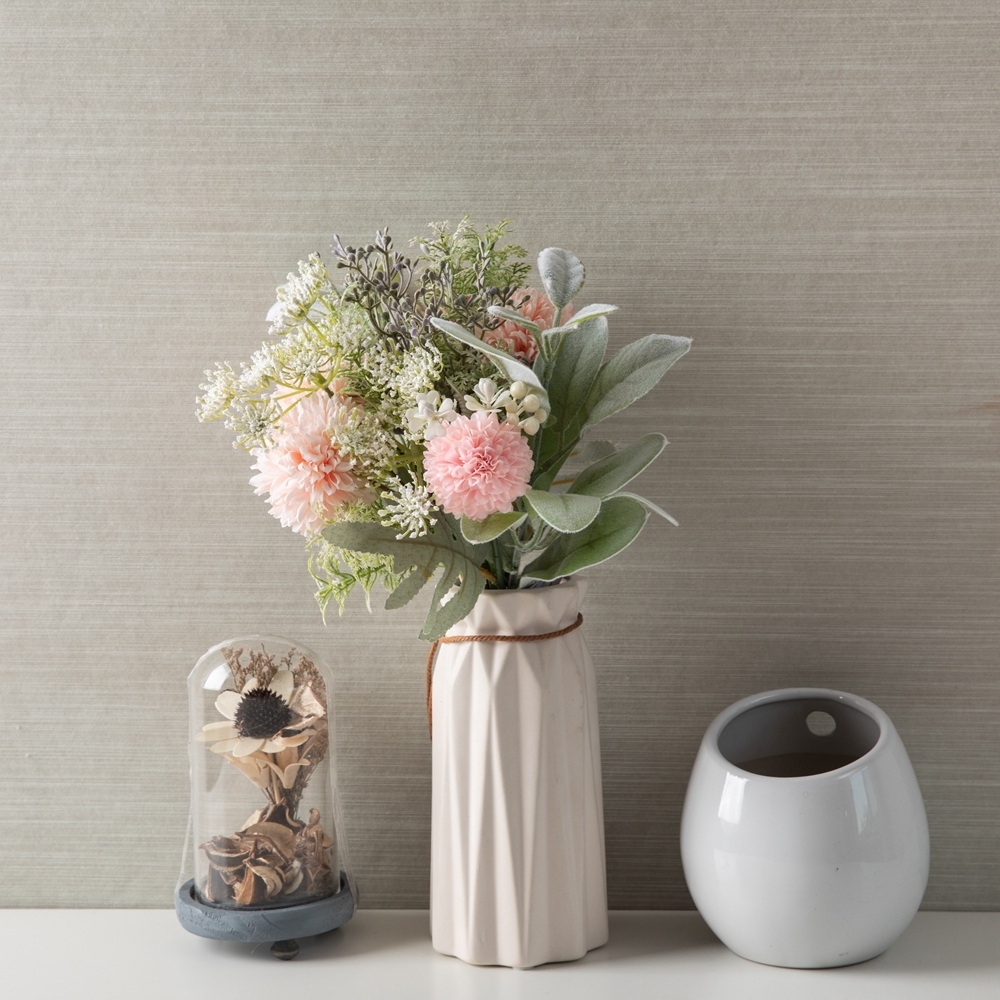 CF01174 Artificial Dandelion Fabric Flocking Leaves Plastic Berry artificial flower ball pretty colorful bride's bouq