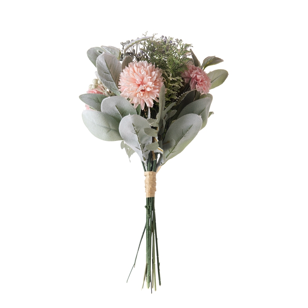 CF01174 Artificial Dandelion Fabric Flocking Leaves Plastic Berry artificial flower ball pretty colorful bride's bouq