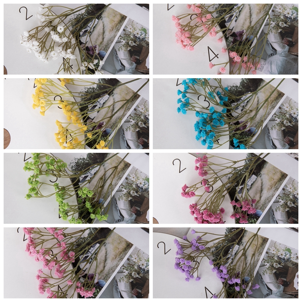 DY1-484 Realistic Artificial Flower Plant Plastic Gypsophila For Wedding Supplies