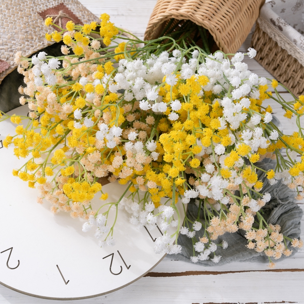CL08001 Baby's Breath Artificial Flowers for Gypsophila DIY Floral Bouquets Arrangement Wedding Home Decor Garden Decoration