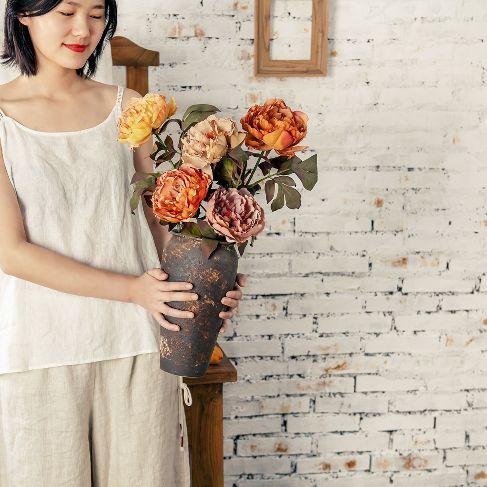 DY1-4298 New Design Artificial Flower Artifical Silk Peony For Valentine's Day gift