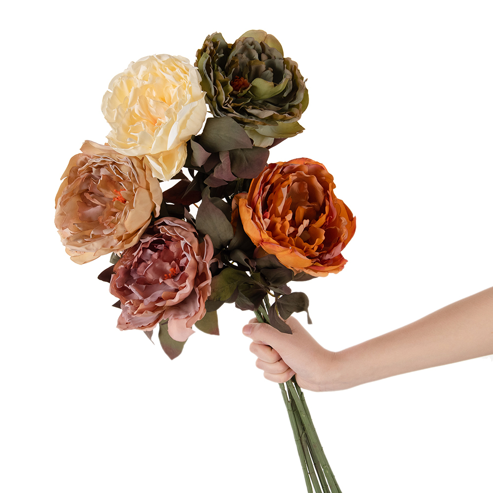 DY1-4298 New Design Artificial Flower Artifical Silk Peony For Valentine's Day gift
