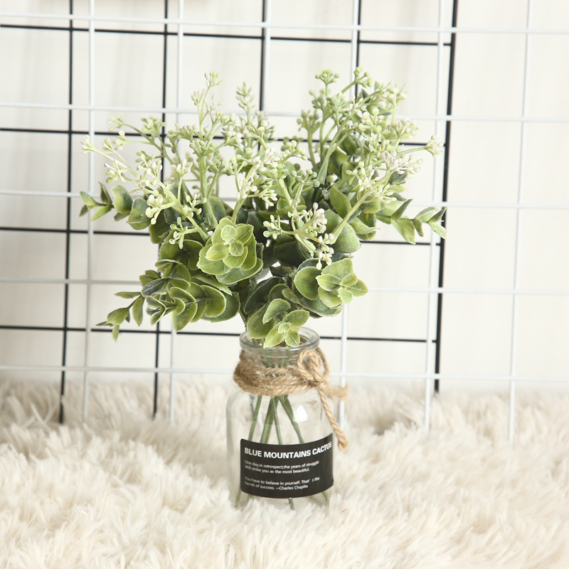 DY1-3169 Cheap Artificial Flower Plant Plastic Berry Eucalyptus Flowers Made In China For Wedding Centerpieces