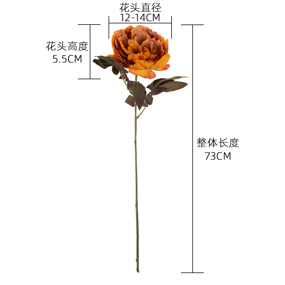 DY1-4298 New Design Artificial Flower Artifical Silk Peony For Valentine's Day gift