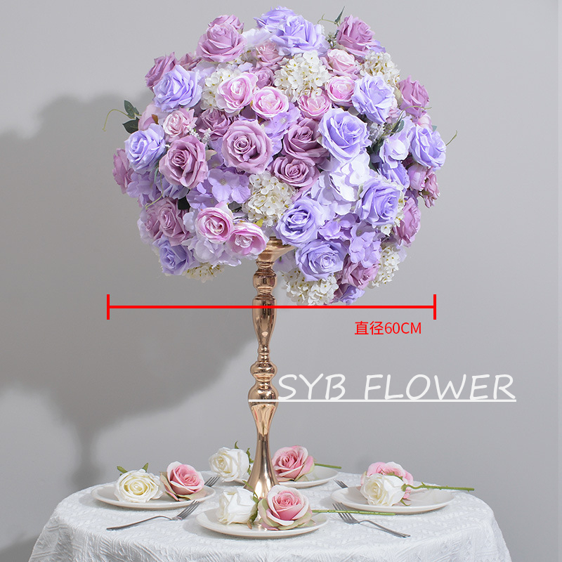 Customized Wedding flower ball Silk Artificial Flowers Gate Wedding flower ball Backdrop For Wedding Entrance Decoration