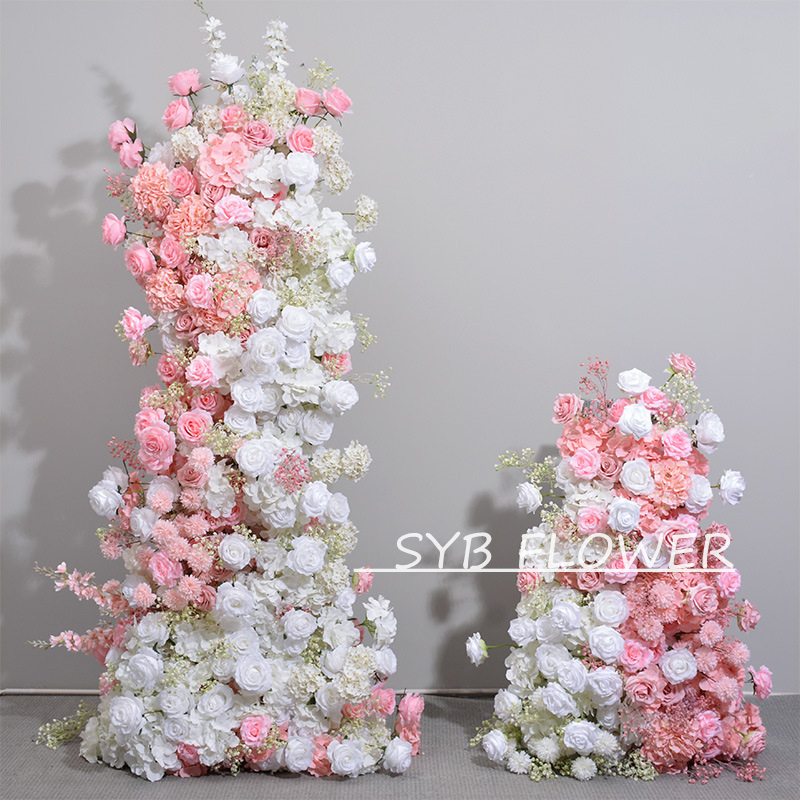 Customized Wedding Arch Silk Artificial Flowers Gate Flowers Wedding Arch Backdrop For Wedding Entrance Decoration
