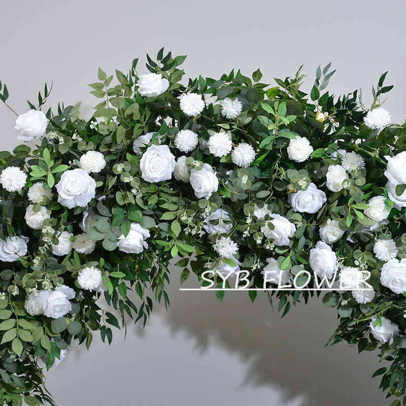 Customized Wedding Arch Silk Artificial Flowers Gate Flowers Wedding Arch Backdrop For Wedding Entrance Decoration