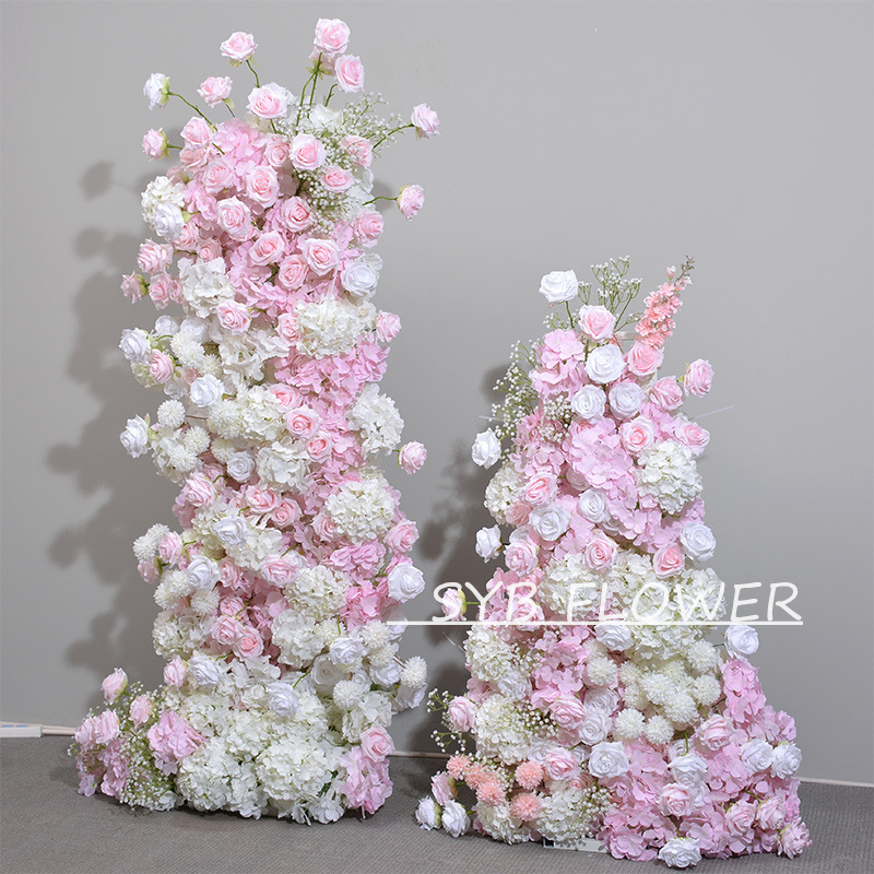 Customized Wedding Arch Silk Artificial Flowers Gate Flowers Wedding Arch Backdrop For Wedding Entrance Decoration