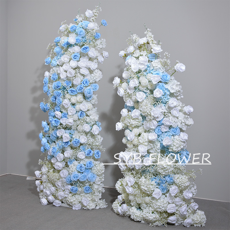 Customized Wedding Arch Silk Artificial Flowers Gate Flowers Wedding Arch Backdrop For Wedding Entrance Decoration