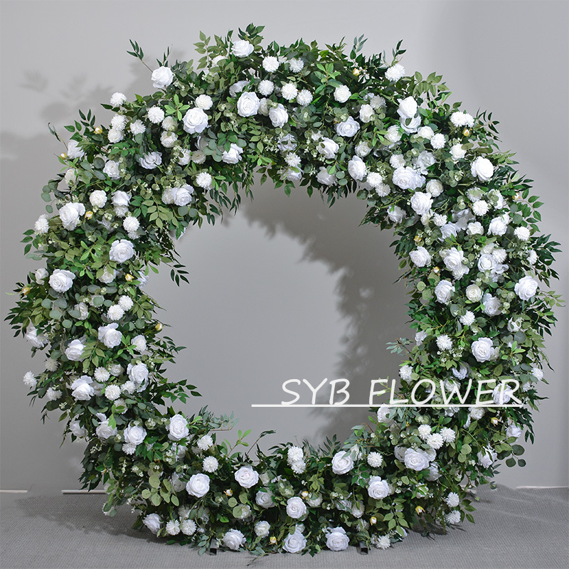 Customized Wedding Arch Silk Artificial Flowers Gate Flowers Wedding Arch Backdrop For Wedding Entrance Decoration