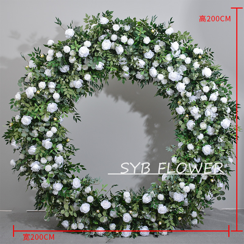 Customized Wedding Arch Silk Artificial Flowers Gate Flowers Wedding Arch Backdrop For Wedding Entrance Decoration