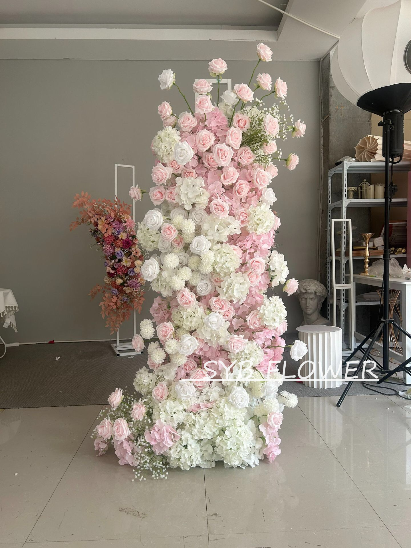 Customized Wedding Arch Silk Artificial Flowers Gate Flowers Wedding Arch Backdrop For Wedding Entrance Decoration