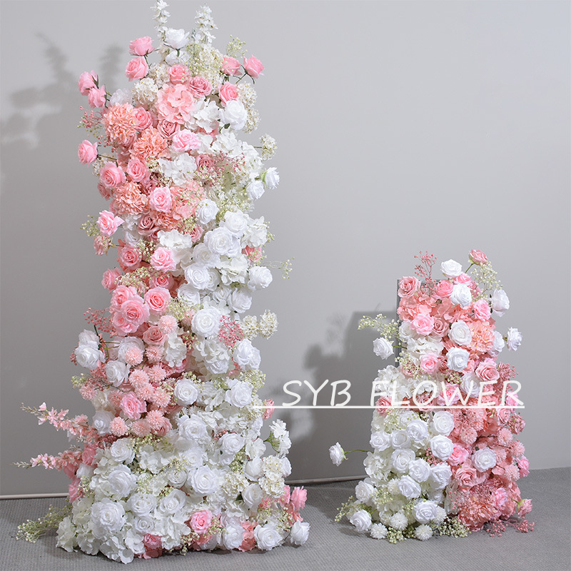 Customized Wedding Arch Silk Artificial Flowers Gate Flowers Wedding Arch Backdrop For Wedding Entrance Decoration