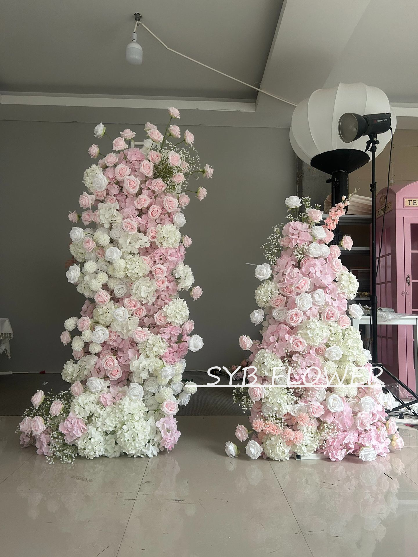 Customized Wedding Arch Silk Artificial Flowers Gate Flowers Wedding Arch Backdrop For Wedding Entrance Decoration