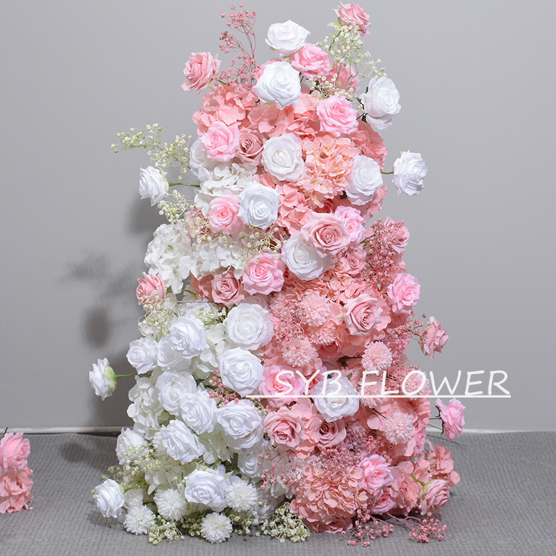 Customized Wedding Arch Silk Artificial Flowers Gate Flowers Wedding Arch Backdrop For Wedding Entrance Decoration