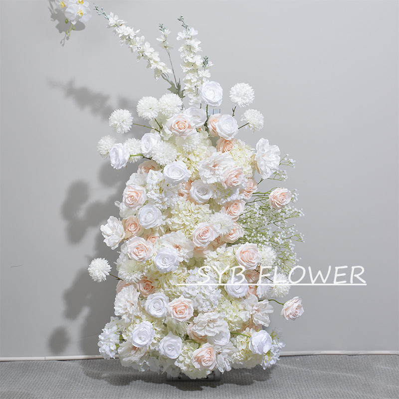 Customized Wedding Arch Silk Artificial Flowers Gate Flowers Wedding Arch Backdrop For Wedding Entrance Decoration