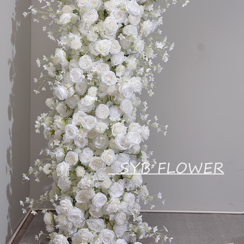 Customized Wedding Arch Silk Artificial Flowers Gate Flowers Wedding Arch Backdrop For Wedding Entrance Decoration