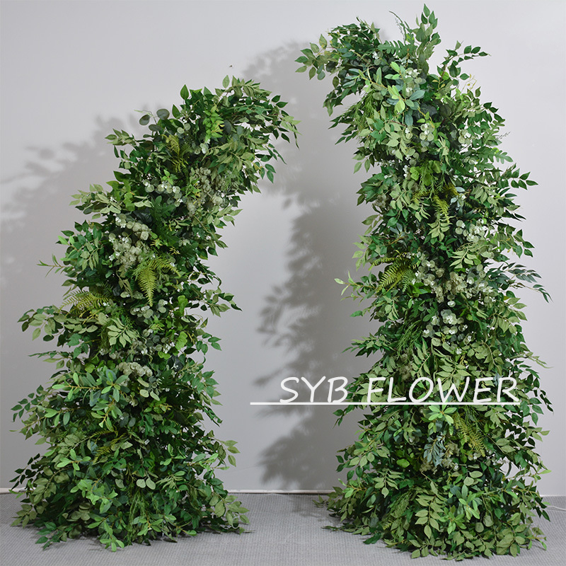 Customized Wedding Arch Silk Artificial Flowers Gate Flowers Wedding Arch Backdrop For Wedding Entrance Decoration