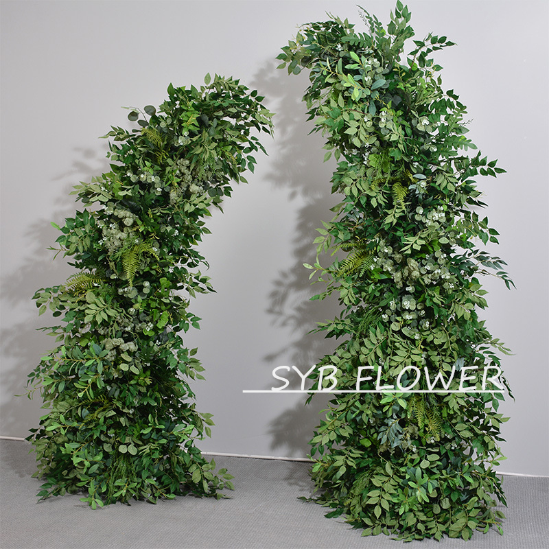 Customized Wedding Arch Silk Artificial Flowers Gate Flowers Wedding Arch Backdrop For Wedding Entrance Decoration
