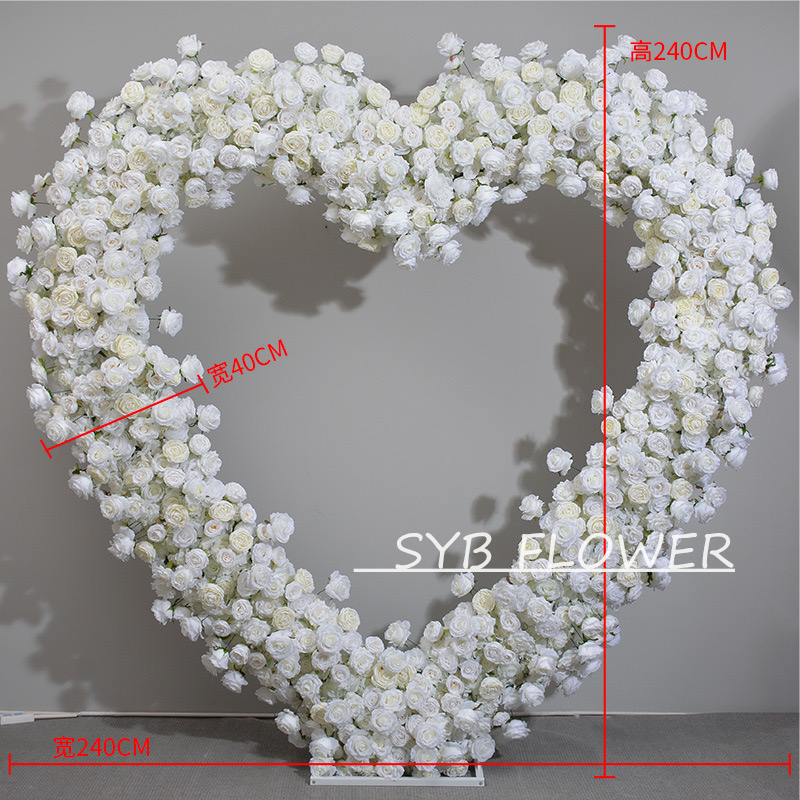 Customized Wedding Arch Silk Artificial Flowers Gate Flowers Wedding Arch Backdrop For Wedding Entrance Decoration