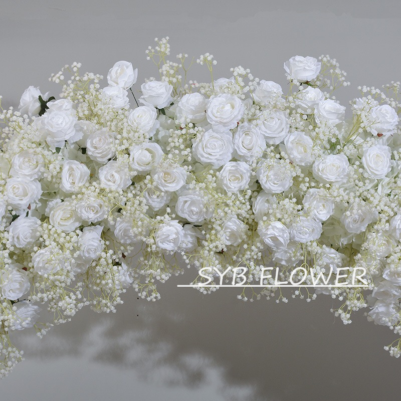 Customized Wedding Arch Silk Artificial Flowers Gate Flowers Wedding Arch Backdrop For Wedding Entrance Decoration