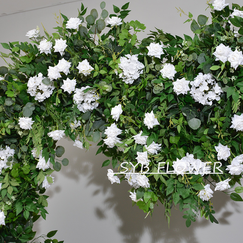 Customized Wedding Arch Silk Artificial Flowers Gate Flowers Wedding Arch Backdrop For Wedding Entrance Decoration