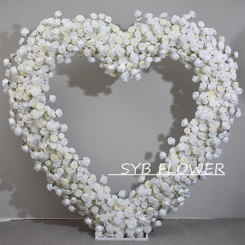 Customized Wedding Arch Silk Artificial Flowers Gate Flowers Wedding Arch Backdrop For Wedding Entrance Decoration