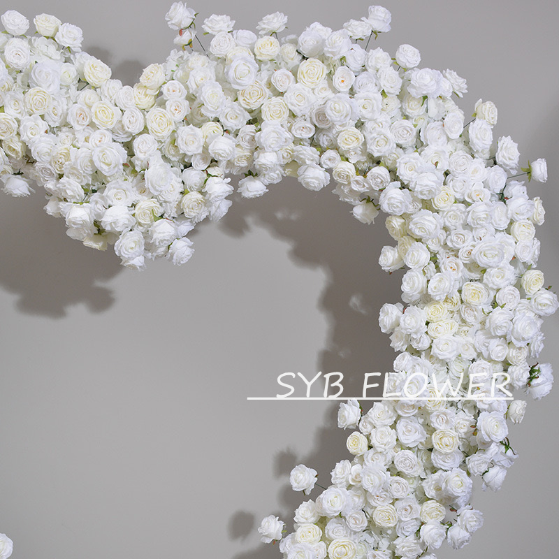 Customized Wedding Arch Silk Artificial Flowers Gate Flowers Wedding Arch Backdrop For Wedding Entrance Decoration