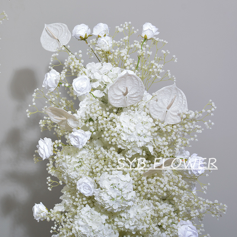 Customized Wedding Arch Silk Artificial Flowers Gate Flowers Wedding Arch Backdrop For Wedding Entrance Decoration