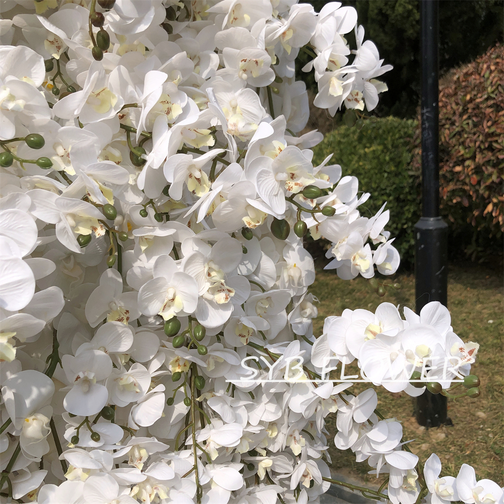 #268 Customized 3D/5D Cloth Back Roll up Articifial Flower Wall Backdrop For Wedding Event Party Decoration