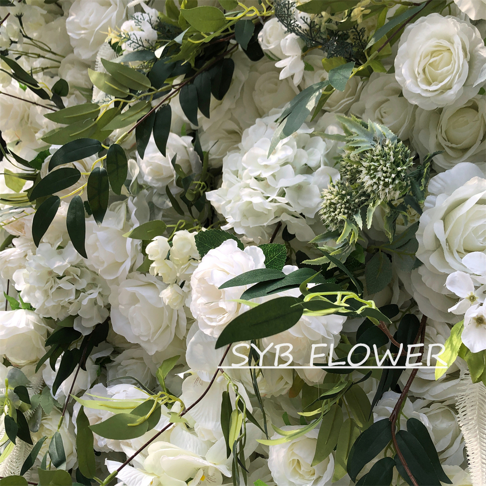 #265 Customized 3D/5D Cloth Back Roll up Articifial Flower Wall Backdrop For Wedding Event Party Decoration