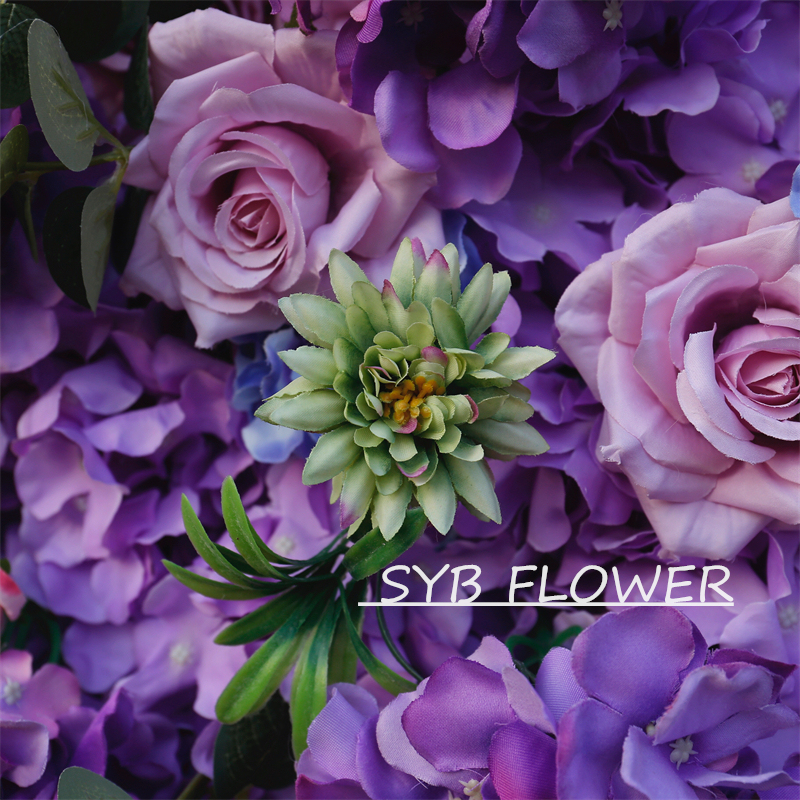 #BD048 Customized 3D/5D Cloth Back Roll up Articifial Flower Wall Backdrop For Wedding Event Party Decoration