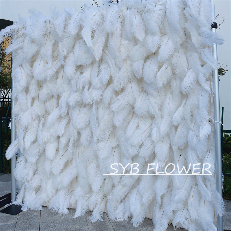 #HE-BD056 Customized 3D/5D Cloth Back Roll up Articifial Flower Wall Backdrop For Wedding Event Party Decoration
