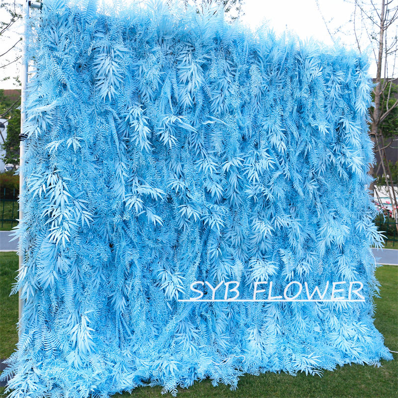 #HE-BD110 Customized 3D/5D Cloth Back Roll up Articifial Flower Wall Backdrop For Wedding Event Party Decoration