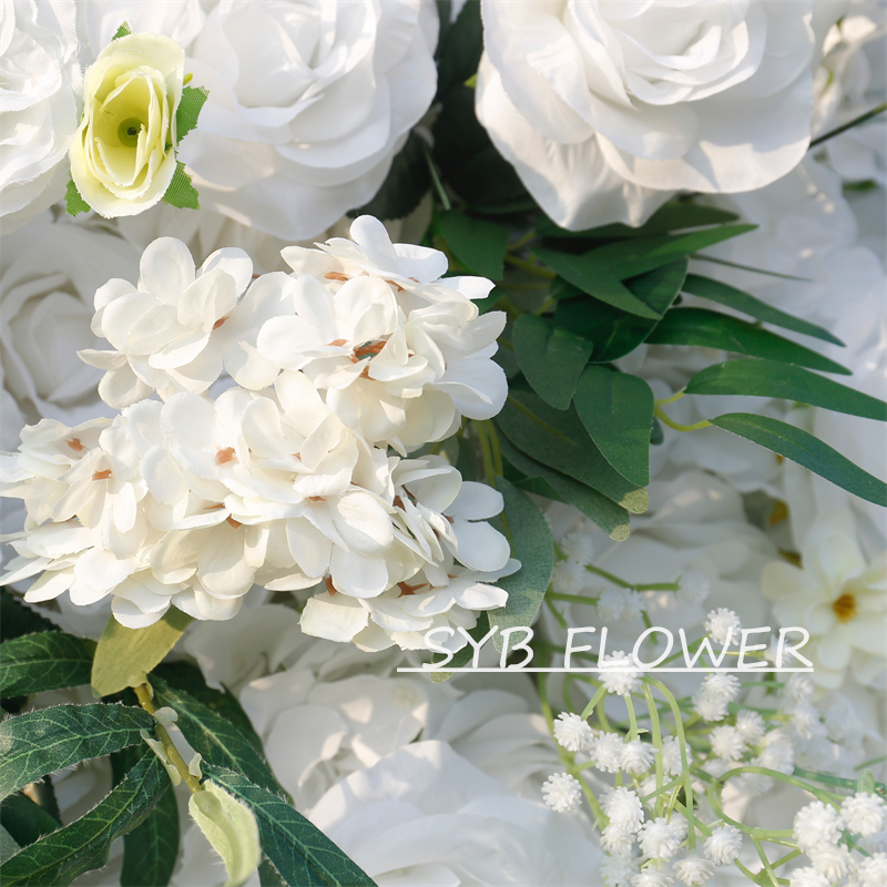 #BD126 Customized 3D/5D Cloth Back Roll up Articifial Flower Wall Backdrop For Wedding Event Party Decoration