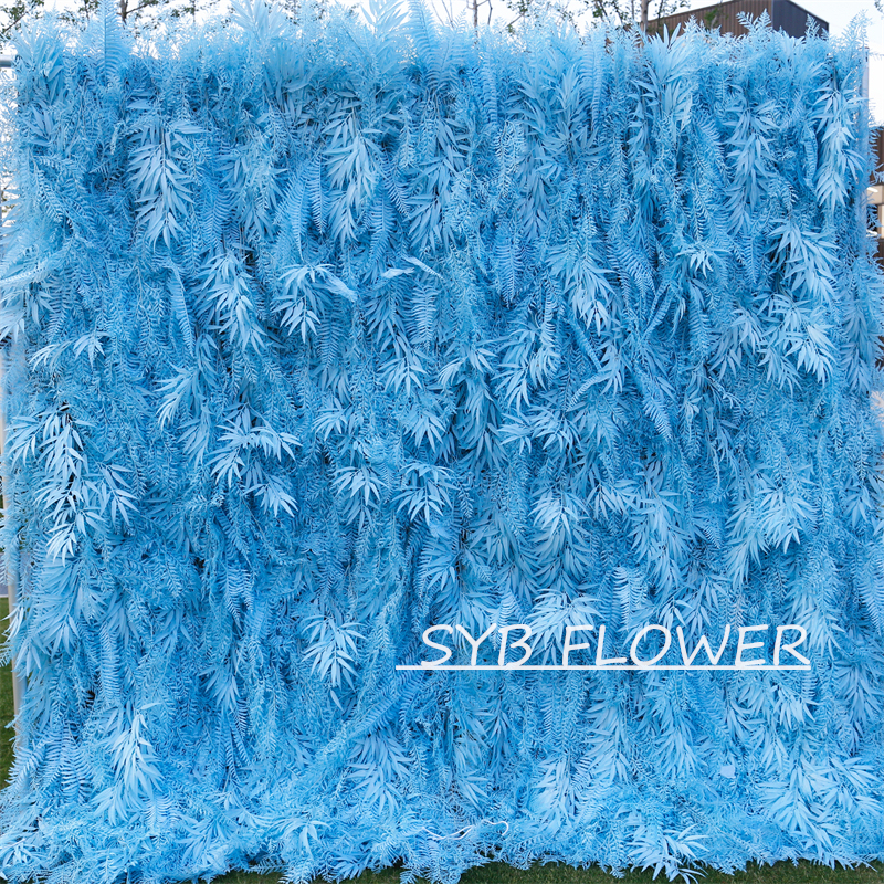#HE-BD110 Customized 3D/5D Cloth Back Roll up Articifial Flower Wall Backdrop For Wedding Event Party Decoration